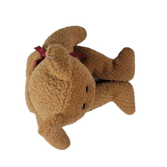 2/$15 Ty Beanie Babies Curly Bear Plush Brown 8.5" Ribbon Floppy 1993 Vintage - Picture 6 of 10